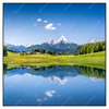 Xxl Wandbild Sommerlandschaft In Den Alpen Quadrat Produktvorschau Frontal