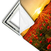 Xxl Wandbild Sommerlandschaft Mit Rotem Mohn Hochformat Materialvorschau