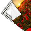 Xxl Wandbild Sommerlandschaft Mit Rotem Mohn Quadrat Materialvorschau
