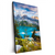 Xxl Wandbild Sommermorgen Am Bergsee Hochformat Produktvorschau Seitlich