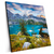 Xxl Wandbild Sommermorgen Am Bergsee Quadrat Produktvorschau Seitlich