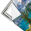 Xxl Wandbild Sommermorgen Am Bergsee Querformat Materialvorschau