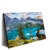 Xxl Wandbild Sommermorgen Am Bergsee Querformat Produktvorschau Seitlich