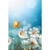 Xxl Wandbild Sommerwiese Mit Schmetterlingen Hochformat Motivvorschau