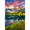 Xxl Wandbild Sonnenaufgang Am Bergsee Hochformat Motivvorschau
