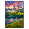Xxl Wandbild Sonnenaufgang Am Bergsee Hochformat Produktvorschau Frontal