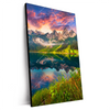 Xxl Wandbild Sonnenaufgang Am Bergsee Hochformat Produktvorschau Seitlich