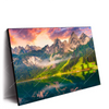 Xxl Wandbild Sonnenaufgang Am Bergsee Querformat Produktvorschau Seitlich