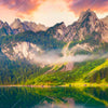 Xxl Wandbild Sonnenaufgang Am Bergsee Querformat Zoom