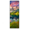 Xxl Wandbild Sonnenaufgang Am Bergsee Schmal Produktvorschau Frontal