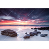 Xxl Wandbild Sonnenaufgang Am Strand Mit Felsen Querformat Motivvorschau