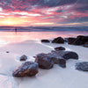 Xxl Wandbild Sonnenaufgang Am Strand Mit Felsen Querformat Zoom