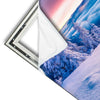 Xxl Wandbild Sonnenaufgang Im Schnee Quadrat Materialvorschau