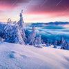 Xxl Wandbild Sonnenaufgang Im Schnee Quadrat Motivvorschau