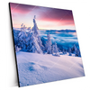 Xxl Wandbild Sonnenaufgang Im Schnee Quadrat Produktvorschau Seitlich