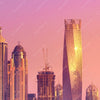 Xxl Wandbild Sonnenaufgang In Dubai Panorama Zoom
