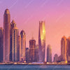 Xxl Wandbild Sonnenaufgang In Dubai Quadrat Motivvorschau