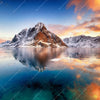 Xxl Wandbild Sonnenuntergang Norwegen Quadrat Motivvorschau