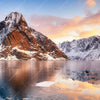 Xxl Wandbild Sonnenuntergang Norwegen Querformat Zoom