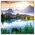 Xxl Wandbild Sonniger Tag Am Bergsee Quadrat Produktvorschau Frontal