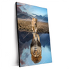 Xxl Wandbild Spiegelbild Loewe Loewenjunges Hochformat Produktvorschau Seitlich