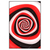 Xxl Wandbild Spirale In Rot Weiss Schwarz Hochformat Produktvorschau Frontal