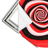 Xxl Wandbild Spirale In Rot Weiss Schwarz Quadrat Materialvorschau
