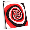 Xxl Wandbild Spirale In Rot Weiss Schwarz Quadrat Produktvorschau Seitlich