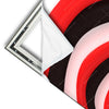 Xxl Wandbild Spirale In Rot Weiss Schwarz Schmal Materialvorschau