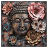 Xxl Wandbild Spiritueller Buddha Und Blumen Quadrat Produktvorschau Frontal