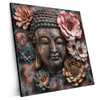 Xxl Wandbild Spiritueller Buddha Und Blumen Quadrat Produktvorschau Seitlich