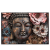 Xxl Wandbild Spiritueller Buddha Und Blumen Querformat Produktvorschau Frontal