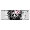Xxl Wandbild Statue Mit Blume Grunge Stil Panorama Produktvorschau Frontal