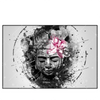 Xxl Wandbild Statue Mit Blume Grunge Stil Querformat Produktvorschau Frontal