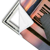 Xxl Wandbild Steg In Den Sonnenuntergang Quadrat Materialvorschau