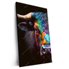 Xxl Wandbild Stier Mit Bunten Farben Hochformat Produktvorschau Seitlich