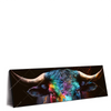 Xxl Wandbild Stier Mit Bunten Farben Panorama Produktvorschau Seitlich