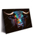 Xxl Wandbild Stier Mit Bunten Farben Querformat Produktvorschau Seitlich