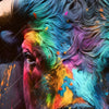 Xxl Wandbild Stier Mit Bunten Farben Querformat Zoom
