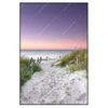 Xxl Wandbild Strandweg Im Sonnenuntergang Hochformat Produktvorschau Frontal