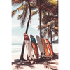 Xxl Wandbild Surfbretter Und Palmen Hochformat Motivvorschau