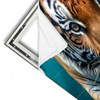Xxl Wandbild Tauchender Tiger Querformat Materialvorschau