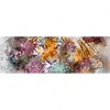 Xxl Wandbild Tiger Blumen Panorama Motivvorschau