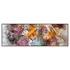 Xxl Wandbild Tiger Blumen Panorama Produktvorschau Frontal