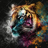 Xxl Wandbild Tiger Im Farbrausch Quadrat Motivvorschau