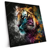 Xxl Wandbild Tiger Im Farbrausch Quadrat Produktvorschau Seitlich