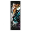 Xxl Wandbild Tiger Im Farbrausch Schmal Produktvorschau Frontal