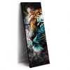 Xxl Wandbild Tiger Im Farbrausch Schmal Produktvorschau Seitlich