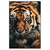 Xxl Wandbild Tiger Im Wasser Hochformat Produktvorschau Frontal