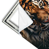Xxl Wandbild Tiger Im Wasser Quadrat Materialvorschau